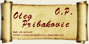 Oleg Pribaković vizit kartica